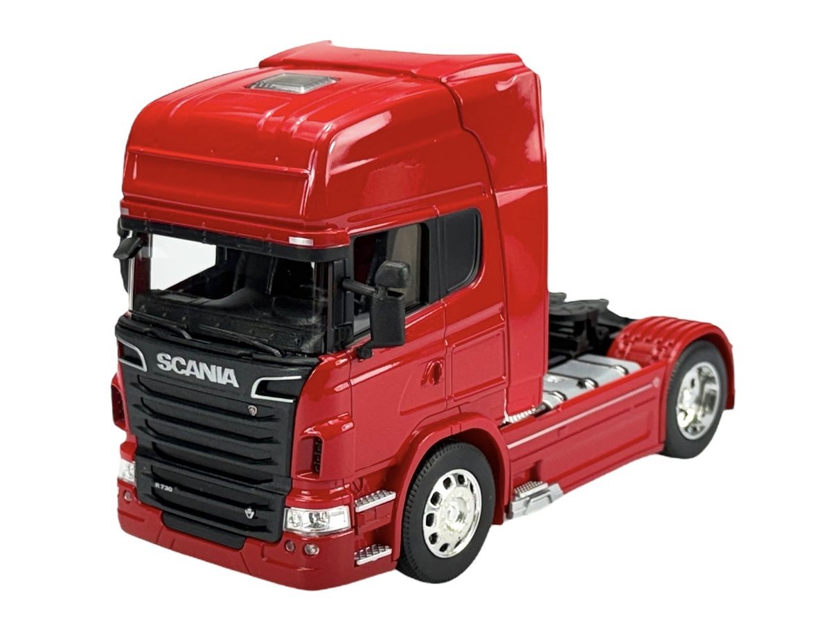 WELLY SCANIA V8 R730 CZERWONY 1:32 SAMOCHÓD NOWY METALOWY MODEL 32670