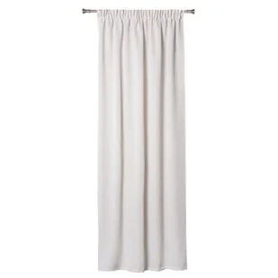 Zasłona z taśmą TULON 140 x 260 cm beżowy - Zasłony - miniaturka - grafika 1