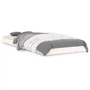 Lumarko Rama łóżka, biała, 75x190 cm, lite drewno sosnowe, pojedyncza - Łóżka - miniaturka - grafika 3