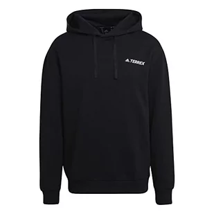 adidas Męska bluza z kapturem TX z logo, czarna, S - Bluzy męskie - miniaturka - grafika 1