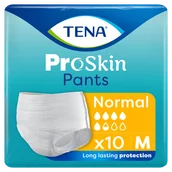 Bielizna lecznicza - Tena Pants ProSkin, majtki chłonne, rozmiar M, 80-110 cm, Normal, 10 sztuk - miniaturka - grafika 1