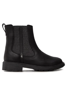 Clarks Kozaki Astrol Orin K 261537496 Czarny - Buty dla dziewczynek - miniaturka - grafika 1