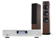 Zestawy stereo - Rotel A14 MkII (srebrny) + Tesi 6 (mokka) - miniaturka - grafika 1