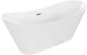 Wanny - Mexen Celia wanna wolnostojąca 170 x 75 cm, biała, przelew złoty - 52331707500-50 - miniaturka - grafika 1