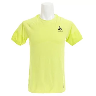 Koszulki męskie - Odlo Bl Top Crew Neck S/S Ceramicool Motion koszulka męska zielony Acid Lime S 350112-40191-40191 - grafika 1