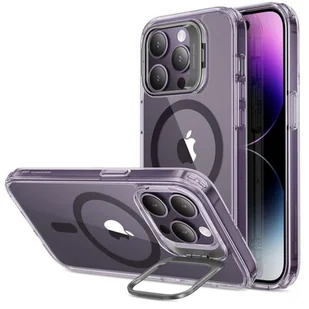 ESR Etui Classic Kickstand Halolock Magsafe do Apple iPhone 14 Pro Max Przezroczysto-fioletowy - Etui i futerały do telefonów - miniaturka - grafika 1