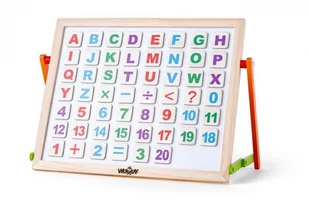 WOODY Tablica magnetyczno - kredowa WD90107 - Tablice dla dzieci - miniaturka - grafika 1