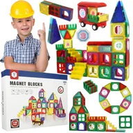 Klocki - Kolorowe Klocki Magnetyczne Konstrukcyjne Panele U857 - miniaturka - grafika 1