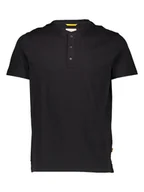 Koszulki męskie - Camel Active Koszulka "Henley" w kolorze czarnym - miniaturka - grafika 1