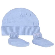 Czapki dla dzieci - Zestaw Czapka i Skarpety Boss J98421 Pale Blue 771 - miniaturka - grafika 1