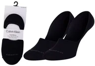 Skarpetki damskie - CALVIN  KLEIN SKARPETKI STOPKI DAMSKIE 2 PARY BLACK 701218771 001 - Rozmiar: 35-38 - miniaturka - grafika 1