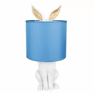 Lampy stojące - Lampa Zając Stołowa Biała A Clayre & Eef - miniaturka - grafika 1