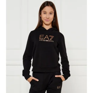 EA7 Bluza Regular Fit - Bluzy dla dziewczynek - miniaturka - grafika 1