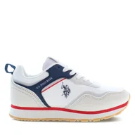 Buty dla chłopców - Sneakersy U.S. Polo Assn. Nobik NOBIK010A Biały - miniaturka - grafika 1