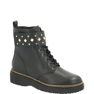 Michael Kors Skórzane botki HASKELL CUFF - Botki damskie - miniaturka - grafika 1