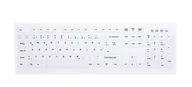 Klawiatury - CHERRY AK-C8100F-FU1-W/GE klawiatura Biuro RF Wireless QWERTZ Niemiecki Biały AK-C8100F-FU1-W/GE - miniaturka - grafika 1