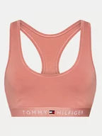 Bielizna sportowa damska - Tommy Hilfiger Biustonosz top UW0UW04143 Różowy - miniaturka - grafika 1