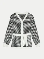 Swetry damskie - Guess Kardigan J4BR00 Z3K10 Czarny Regular Fit - miniaturka - grafika 1