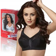 Biustonosze - ﻿Biustonosz Viki 577 Joanna sexy miękki czarny 80H - miniaturka - grafika 1