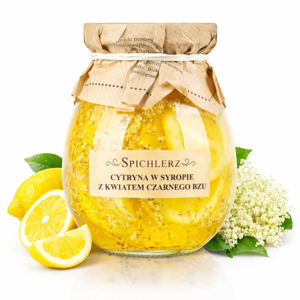 Cytryna w syropie z kwiatem czarnego bzu 260g