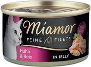 Mokra karma dla kotów - Miamor Feine Filets w puszkach, 6 x 100 g - Kurczak z ryżem - miniaturka - grafika 1