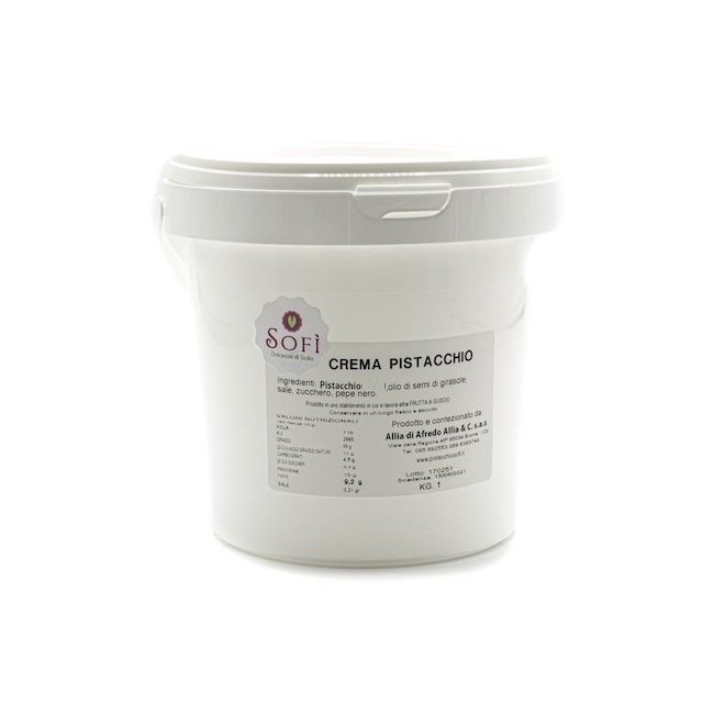 Krem pistacjowy, 1 Kg - bez oleju palmowego / Pistacchio Sofi