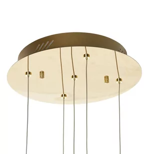 Schuller Valencia Złota lampa wisząca LED ROCIO, 5-pkt. - Lampy sufitowe - miniaturka - grafika 5