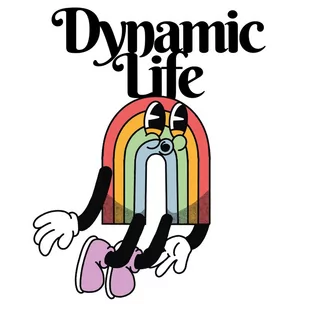 Naprasowanka streetwear tęcza dynamic life - Pasmanteria - miniaturka - grafika 1