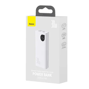 Szybko ładujący Power Bank Baseus Adaman2 10000mAh 30W (biały) - Powerbanki - miniaturka - grafika 10