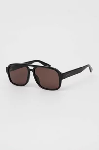 Gucci okulary przeciwsłoneczne męskie kolor brązowy - Okulary przeciwsłoneczne - miniaturka - grafika 1