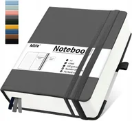 Zeszyty szkolne - Notatnik A4 360 Stron 100 G/M² Dziennik W Linie Twarda Okładka Szary - miniaturka - grafika 1