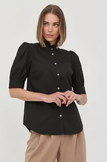Koszule damskie - Michael Kors MICHAEL MICHAEL koszula damska kolor czarny regular ze stójką - grafika 1