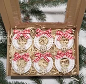 Bombki - Bombki makramowe ozdobne zawieszki na choinkę - miniaturka - grafika 1