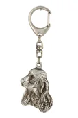 Plecaki - Cocker spaniel angielski - posrebrzany brelok do kluczy z psem, ozdoba torebki, zawieszka do plecaka marki Art-Dog - miniaturka - grafika 1