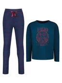 Piżamy dla dziewczynek - Vingino Piżama w kolorze morskim - miniaturka - grafika 1