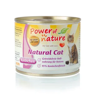 Power of nature Natural Cat królik 200g - Mokra karma dla kotów - miniaturka - grafika 1