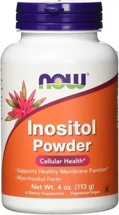 Now Inositol Powder [ 113g ] - Foods - Inozytol w proszku Witamina B8 Wsparcie układu nerowego - Kreatyna - miniaturka - grafika 1