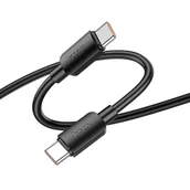 Kable USB - HOCO kabel Typ C do Typ C Hyper Power Delivery 100W X96 1m czarny - miniaturka - grafika 1