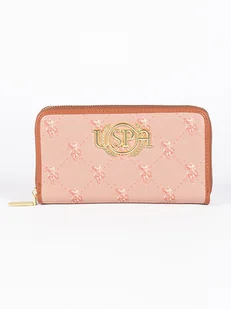 U.S. Polo Assn. Portfel "Hampton" w kolorze jasnobrązowym - 19 x 10 x 2 cm - Portfele - miniaturka - grafika 1