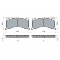 Klocki hamulcowe - Klocki hamulcowe - komplet BOSCH 0 986 424 943 - miniaturka - grafika 1