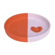Miseczki i talerzyki dla dzieci - Lassig Talerzyk silikonowy dla dzieci Happy Rascals Heart lavender - miniaturka - grafika 1