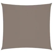 Parasole ogrodowe - vidaXL Żagiel ogrodowy, tkanina Oxford, kwadratowy, 7x7 m, taupe vidaXL - miniaturka - grafika 1
