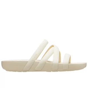 Klapki Crocs Splash Strappy Sandal 208217-2Y2 - kremowe - Klapki i japonki damskie - miniaturka - grafika 1