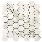 Płytki ceramiczne - Mozaika gresowa Makalu Medium Hexagon Poler 48x55x9 - miniaturka - grafika 1