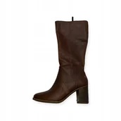 Kozaki damskie - Kozaki brązowe damskie Timberland 39 - miniaturka - grafika 1