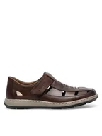 Półbuty męskie - Rieker Półbuty 17378-25 Brązowy - miniaturka - grafika 1