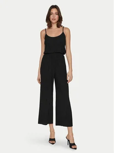 Vila Top Plisa 14096337 Czarny Relaxed Fit - Koszulki i topy damskie - miniaturka - grafika 1