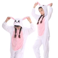 Stroje karnawałowe - Piżama Onesie Kigurumi Kostium Przebranie Królik Dzieci 125 - 135cm - miniaturka - grafika 1