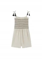 Kombinezony dla dzieci - MAYORAL KOMBINEZON DZIEWCZĘCY BEŻOWY NA RAMIĄCZKACH 152 I1A - miniaturka - grafika 1