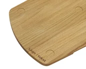 Akcesoria i części AGD - DREWNIANA DESKA DĘBOWA POD THERMOMIX TM5 TM6 podstawka lakierowana +GRAWER - miniaturka - grafika 1